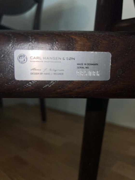 Complete set of 6 CH26 Wegner Chairs – Hans Wegner, Dining chairs, Wood (photo 9 of 13)