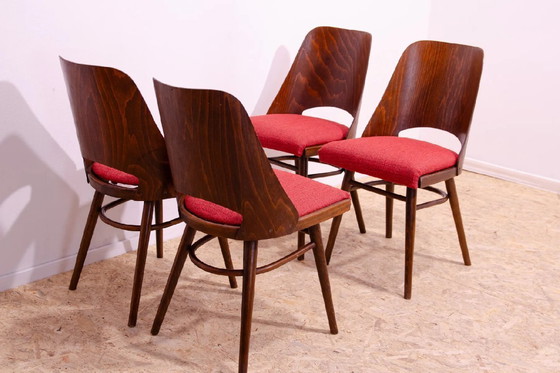 Image 1 of Ensemble de 4 chaises de salle à manger, Radomir Hofman, 1960