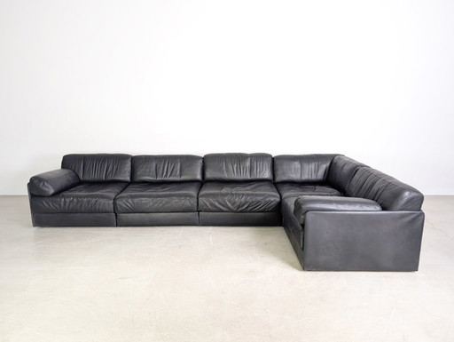 De Sede DS 76/78 Modular Sofa Corner Sofa Design Corner Couch Leather Black