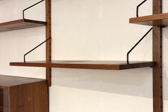 Image 1 of Mueble de pared de teca al estilo de Poul Cadovius - década de 1960