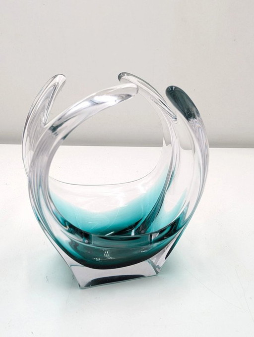Murano Glass Vase - 1990s, Italian Manifacture