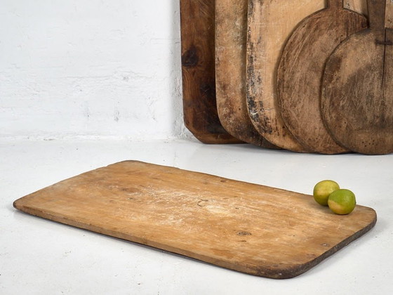 Large, antique rectangular cutting board (c. 1920) #24, Kitchen accessories, Wood, Brown, Rustic (photo 12 of 12)