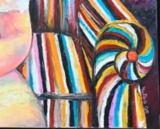 Yutao Ge, Woman Reading – Paintings & Drawings, Canvas, Wood, Modern (photo 4 of 5)