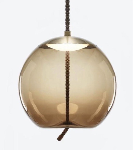 Brokis Knot Sfera New Small Messing Rookglas