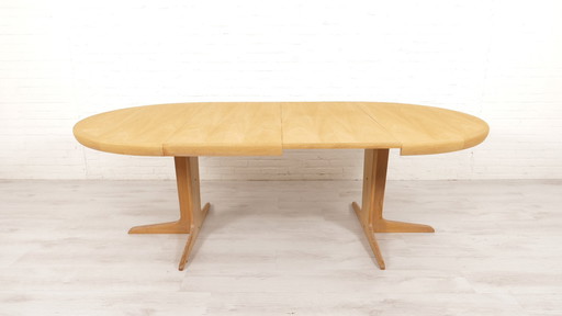 Table à manger danoise vintage Xl | Chêne | Extensible