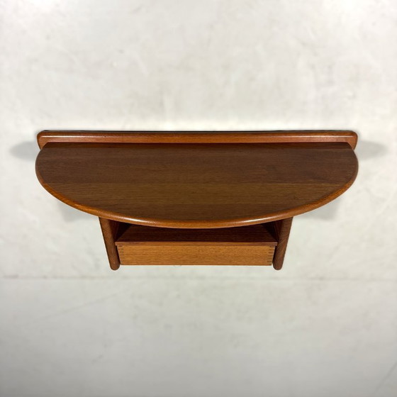Image 1 of Console murale en teck Kai Kristiansen Vildbjerg Møbelfabrik Danemark années 1960