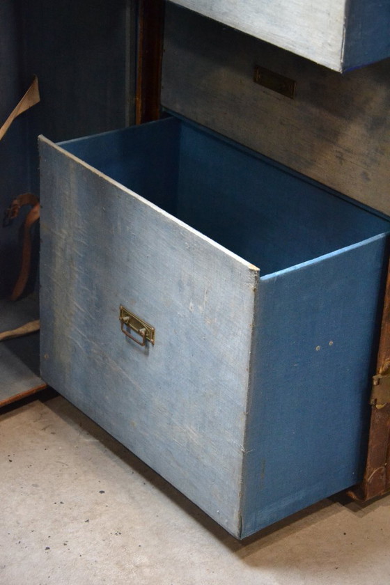 Image 1 of Alter antiker Reisekoffer – Kabinenkoffer – Original