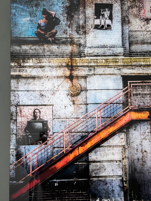 Alain Delvoye The Wall 120x80 limited edition plexiglass