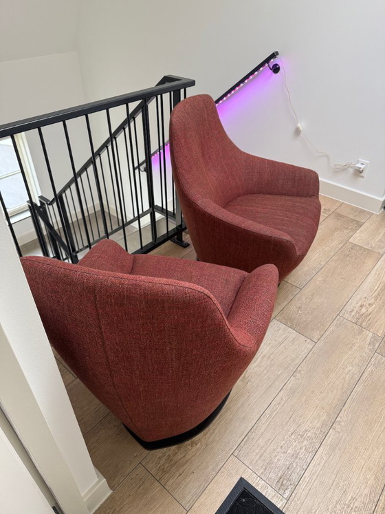 Image 1 of 2x Leolux Cantate draai Fauteuil