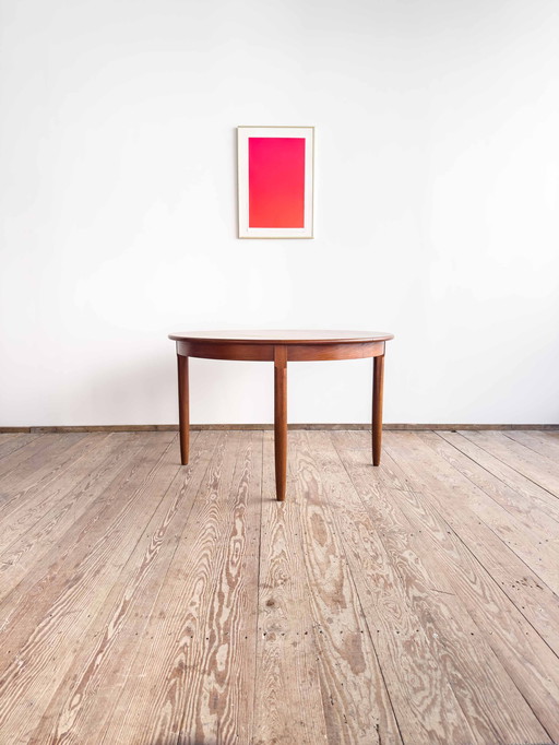 Mid-Century Modern Danish Teak Dining Table, Denmark, 1960s