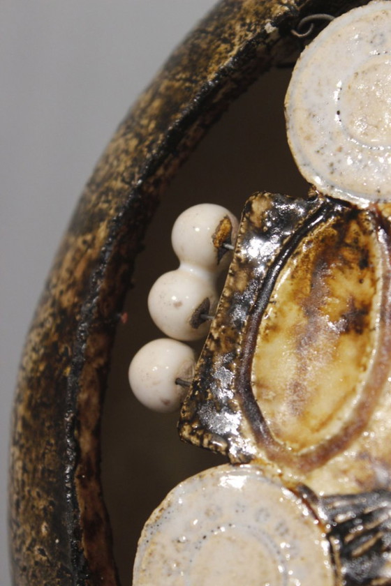 Image 1 of Georges Pelletier - Rara base per lampada a doppia luce di grandi dimensioni, Francia, anni '70