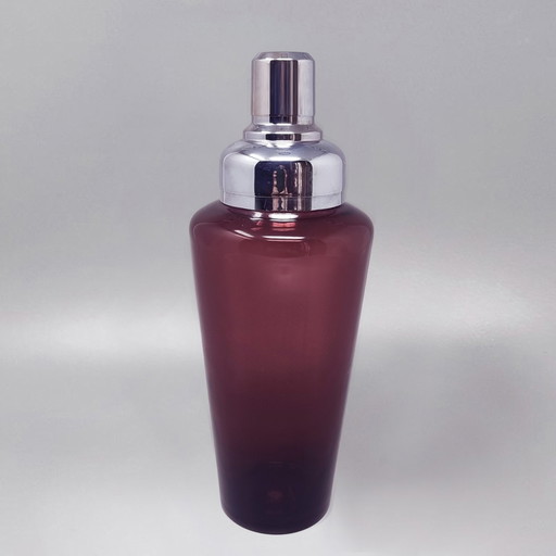 1970 Prachtige Purple Cocktail Shaker van Murano glas. Gemaakt in Italië