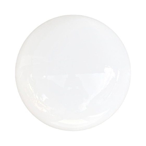 Image 1 of Industriële wandlamp, wit, glas, FOTON, Polen, jaren 60.