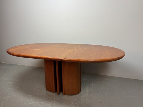 Image 1 of Skovby oval extendable dining table in Scandinavian design from the mid-20th century, Denmark, 1960s.