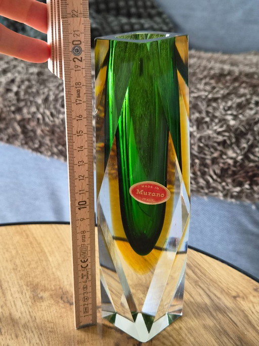 Murano glass vase / block vase