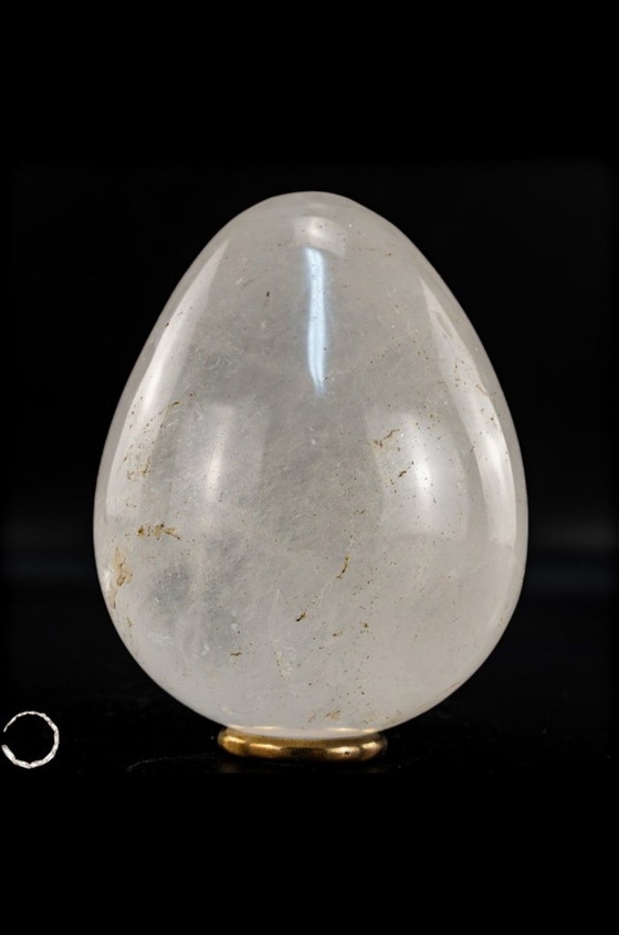 Image 1 of Quartz egg Brazil 562.08 grams natural