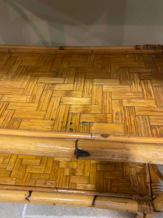 Vintage rotan rek – Wandrek, Rieten (photo 3 of 17)