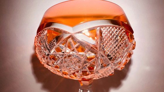 Römer Val Saint Lambert (Ambre), Verres et carafes, Cristal, Orange (photo 6 sur 7)