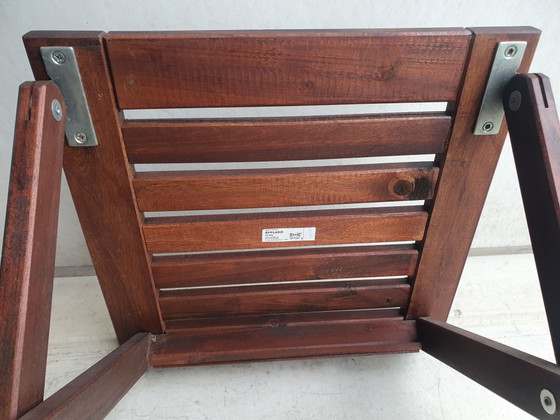 Äpplarö (Ikea) bijzettafel, 43 x 40 x 40 cm – Metaal, Hout (photo 5 of 6)