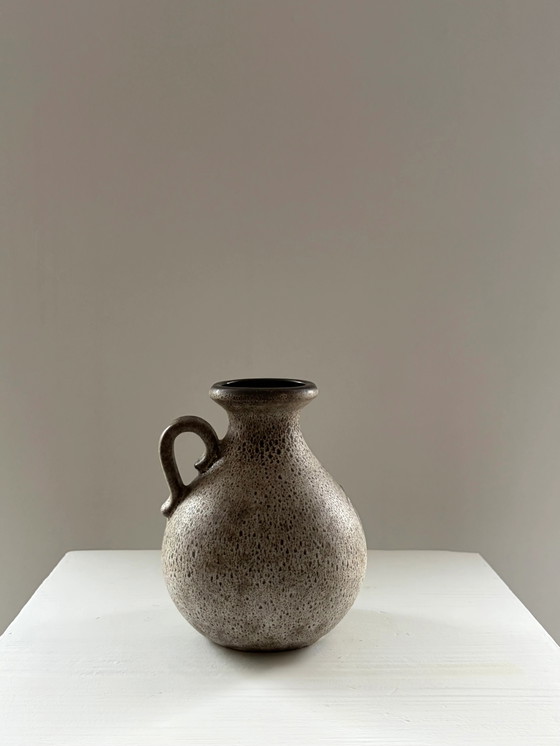 Vintage West Germany vaas met bloemmotief – Vazen, Ceramic, Mid Century Modern (photo 3 of 5)