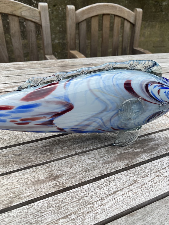 Image 1 of Verre de Murano Grand poisson années 60