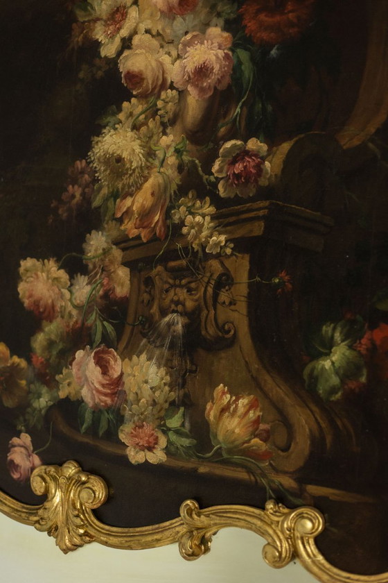 Image 1 of Grand miroir trumeau, de style Louis XV. 1950s.