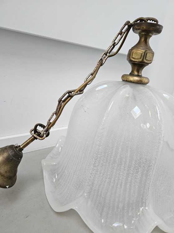 Image 1 of Grande lampada Art Deco a tulipano d'epoca