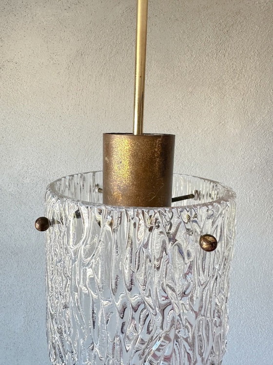 Lampada a sospensione vintage Kalmar – Lampade a sospensione, Vetro, Ottone (photo 3 of 12)