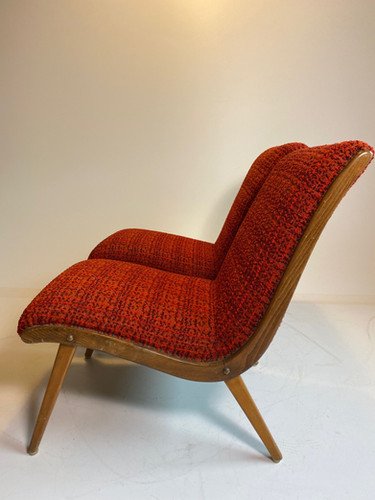 Jens Risom Poltrona Lounge Chair Anni '40 '50 Rosso Boucle Vostra Knoll – Poltrone (photo 14 of 38)