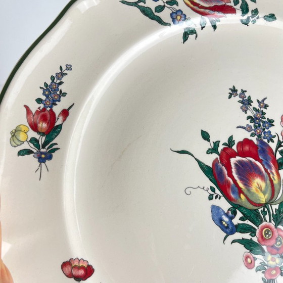 Runde Servierplatte von Villeroy & Boch, Dekor „Old Strasbourg“ mit Blumenmuster, 1940/50 – Villeroy et boch (photo 6 of 6)