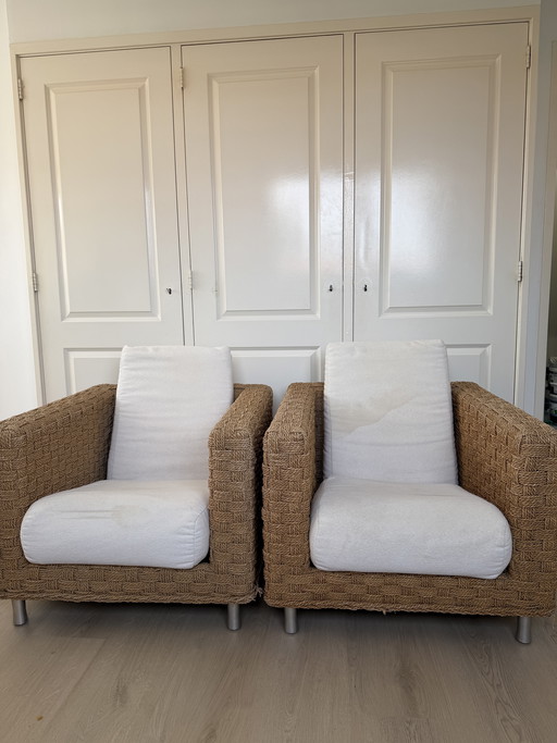 Juego de 2 sillones 'Wicky' · Didier Gomez para Ligne Roset · Década de 1990