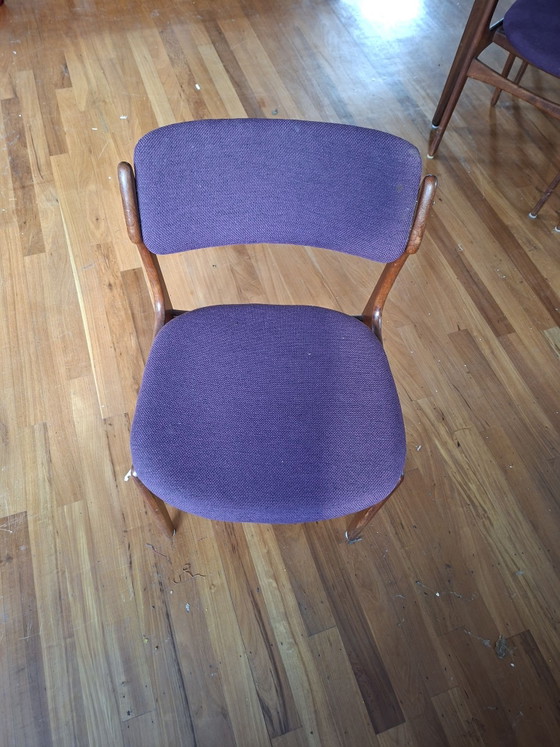 Set da pranzo in teak design danese (anni '60), Allungabile & marchio Danish Control, Legno, Marrone (foto 5 di 9)