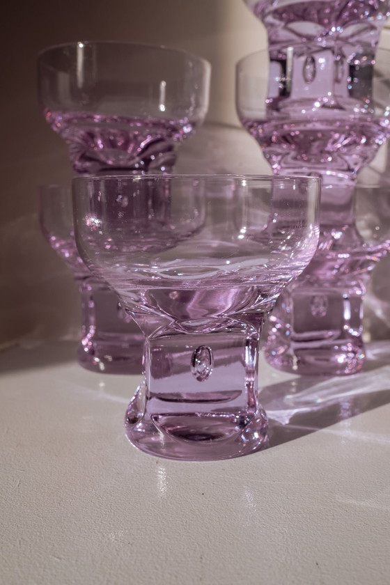 Image 1 of Set of 6 purple Italian coupes/bowls