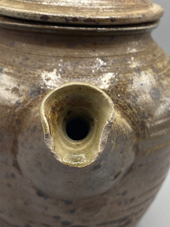 Bruin geglazuurde aardewerken theepot – Workshop aardewerk – Artisanat, Tafelaccessoires, Ceramic (photo 4 of 9)