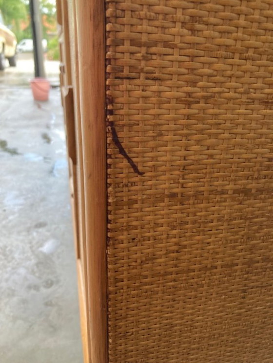 Image 1 of Vintage rotan buffetkast in Roche Bobois stijl