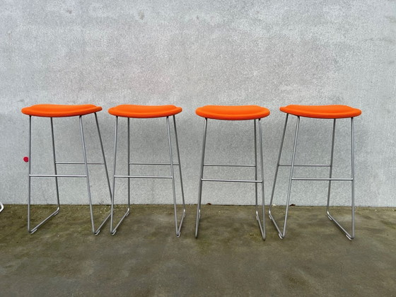 Image 1 of 4x Cappellini Hi Pad Stool H79