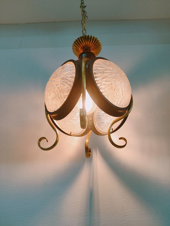 Image 1 of Hermosa lámpara de techo de araña de los años 60