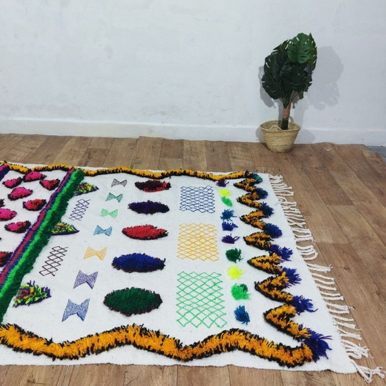Image 1 of Authentiek Marokkaans Azilal-tapijt 282 x 145 cm – Kleurrijk handgemaakt Berber wollen tapijt