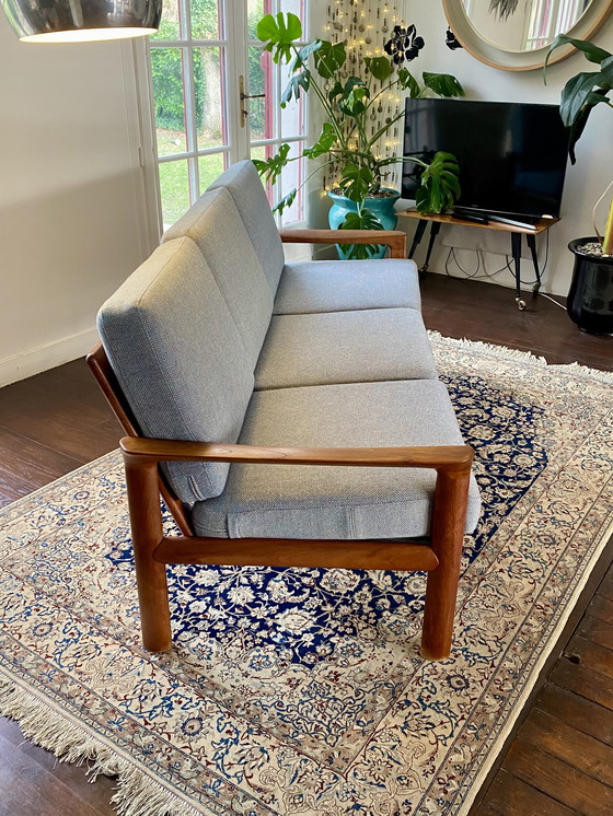 Image 1 of Sofá danés de teca de tres plazas, años 60