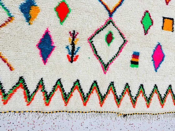Tappeto in lana bianca decorato 200cm x 300cm – Tappeti, Wool, Modern (photo 8 of 8)