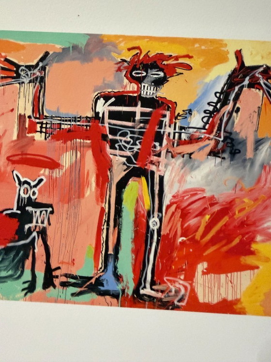 Image 1 of Jean-Michel Basquiat (1960-1988), Boy and a Johnnypump, 1982. Officially licensed by the Estate of Jean-Michel Basquiat a