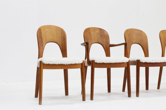 Image 1 of 5 Vintage Danish dining room chairs by Niels Koefoed for Koefoeds Hornslet