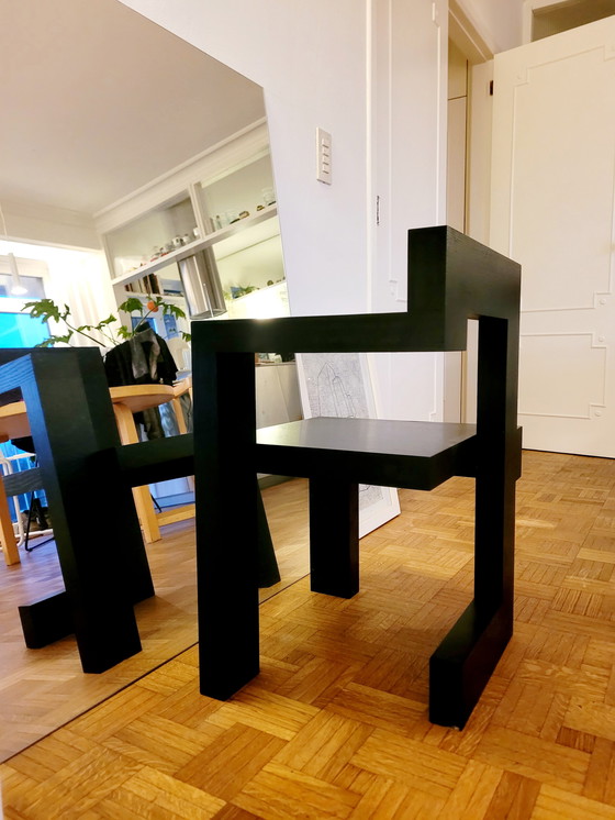 Image 1 of Steltman Chair Gerrit T. Rietveld Numbered Edition with Certificate Rietveld by Rietveld