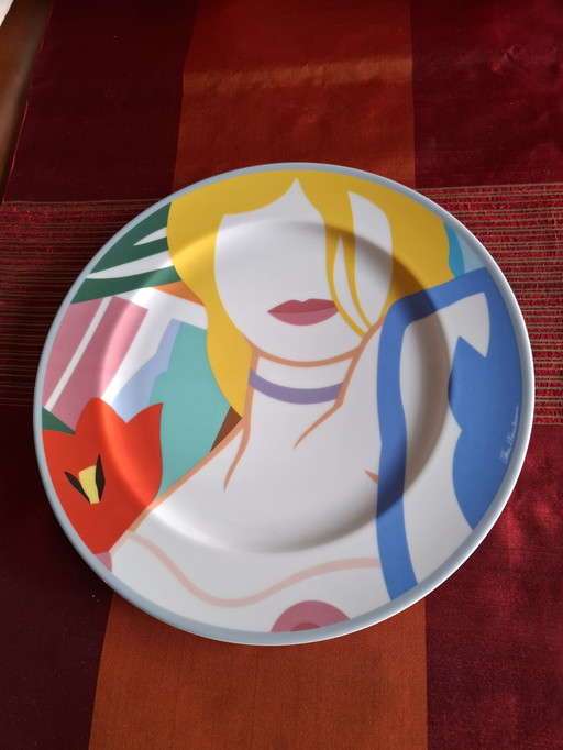 Tom Wesselmann - Assiette d'artiste "Blonde Vivienne