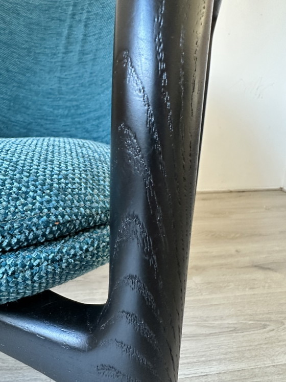 2x Artisan design Armchairs PRICE PER PIECE – Wood, Textile (photo 7 of 10)