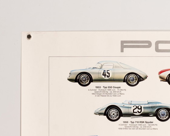 Auto da corsa Porsche – 1980 – Poster originale vintage Porsche di Ken Rush – Motorsport vintage – 76x102 cm (photo 8 of 8)