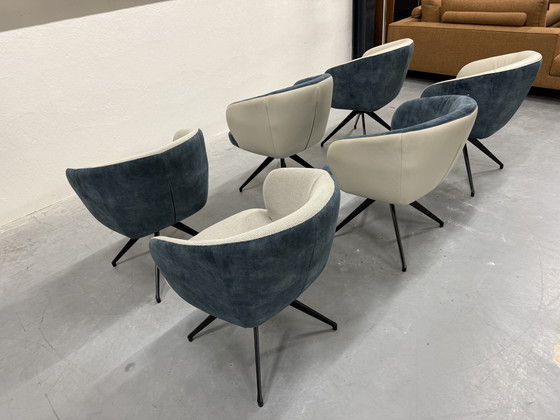 Image 1 of 6 HE Design Tula Drehstuhl, Esszimmer, Lederbezug