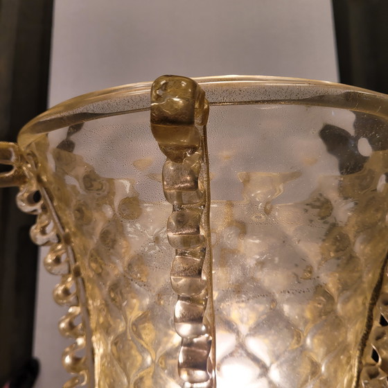 Image 1 of Lámpara De Pie, Cristal De Murano Y Polvo De Oro, Barovier & Toso, 50’S – Italia