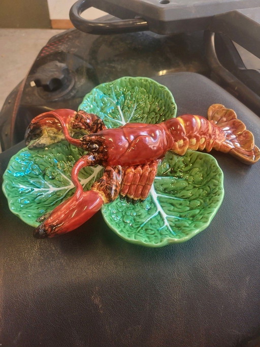 Vintage Bordallo Pinheiro Majolika Amuse-Schale