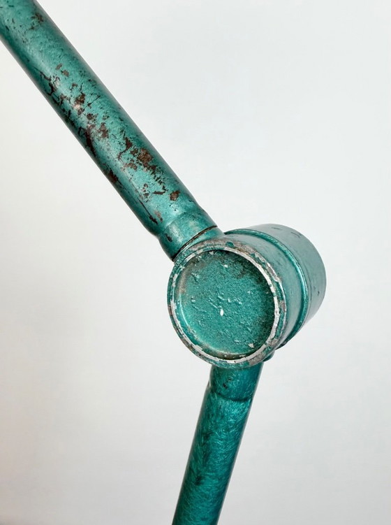 Image 1 of Large Green Industrial Workshop Table Lamp, 1960s